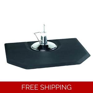 Semi Hexagon 1/2" Thick Barber Beauty Salon Anti Fatigue Floor Mat